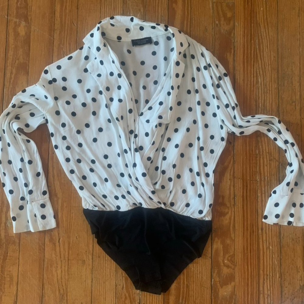 Zara Polka Dot Bodysuit